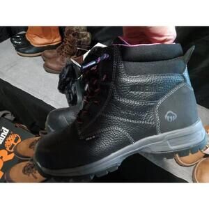 Wolverine Black Leather Work Boots